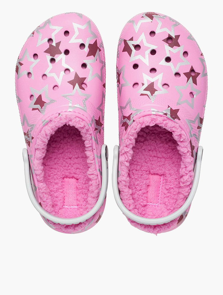 MyRunway Shop Crocs Youths Taffy Pink Multi Classic Lined Disco Dance